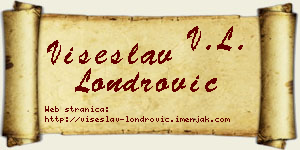 Višeslav Londrović vizit kartica